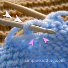 Dropped stitch