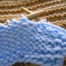 Dropped stitch