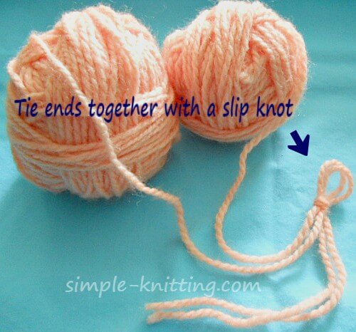 Knitting Tips - Easier Long Tail Cast On