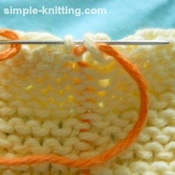 Seaming garter stitch