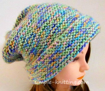 Garter stitch hat
