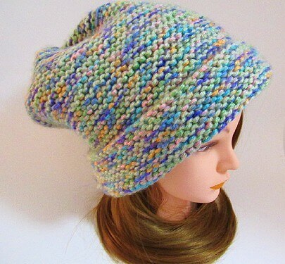 Garter Stitch Hat 24a