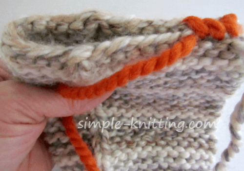 Knit slippers