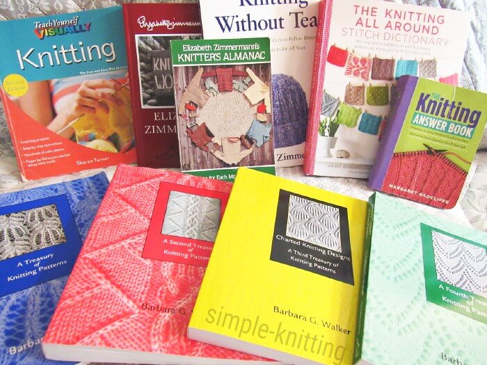 Knitting books for beginners and a little beyond