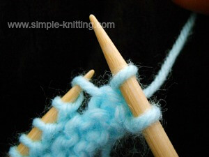 How to make one knitting increase