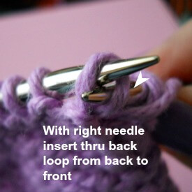 Twisted Stockinette - Mini knitting tutorial