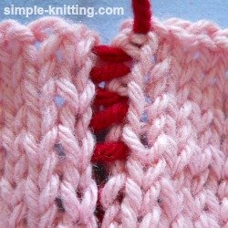 Mattress stitch
