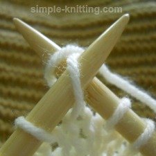 Fixing a twisted stitch