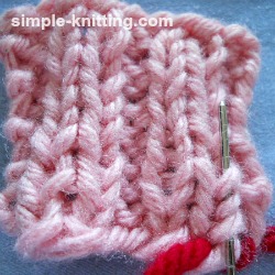 Weave in yarn tails in ribbing